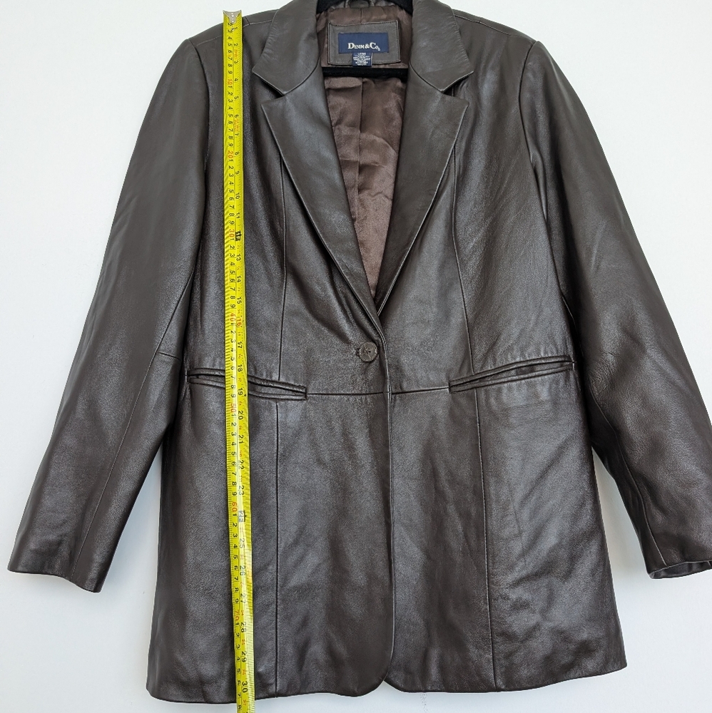 Denim&Co Brown Leather Jacket - Picture 11 of 16